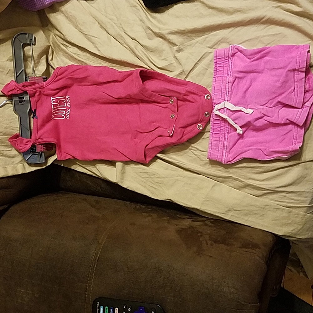 Girls tank and shorts